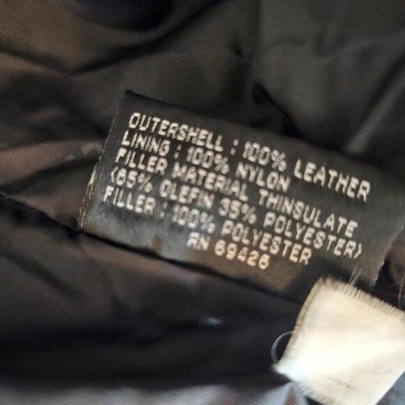Wilson's Leather Black Bomber Jacket - 2XLT - Picture 5 of 5
